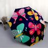 1pc Butterfly Print Automatic Umbrella - Automatic Opening And Closing, Sturdy Iron Frame, Portable Folding Design Yy251018127