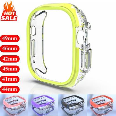 PC-Schutzhülle für Apple Watch Ultra 3/2 49mm 11 10 46mm 42mm Bildschirm Anti-Fall-Schale iWatch 9 8 7 SE 45mm 41mm 44mm Abdeckung