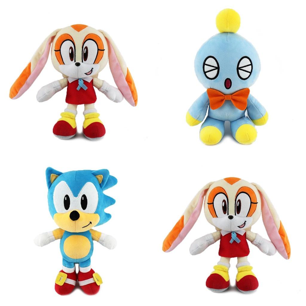 Sonic Plush Toy Soft Stuffed Doll Cute Design Fluffy Style Bedroom Ornaments