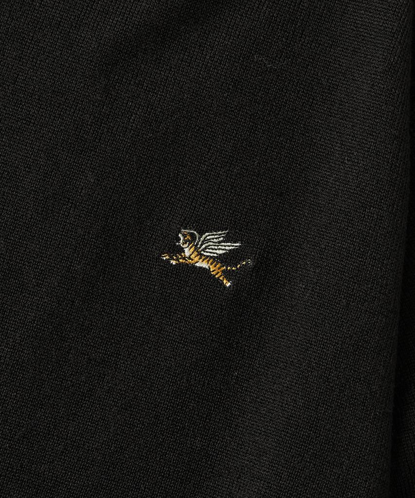 OUTSTANDING Mighty Tiger Wool Crew Neck Knit_Black