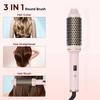 1.5 Inch Hair Curling Iron Brush Ceramic Thermal Brush Heated Round Brush Hair Electric Heating Comb Electric Hair Curler Comb