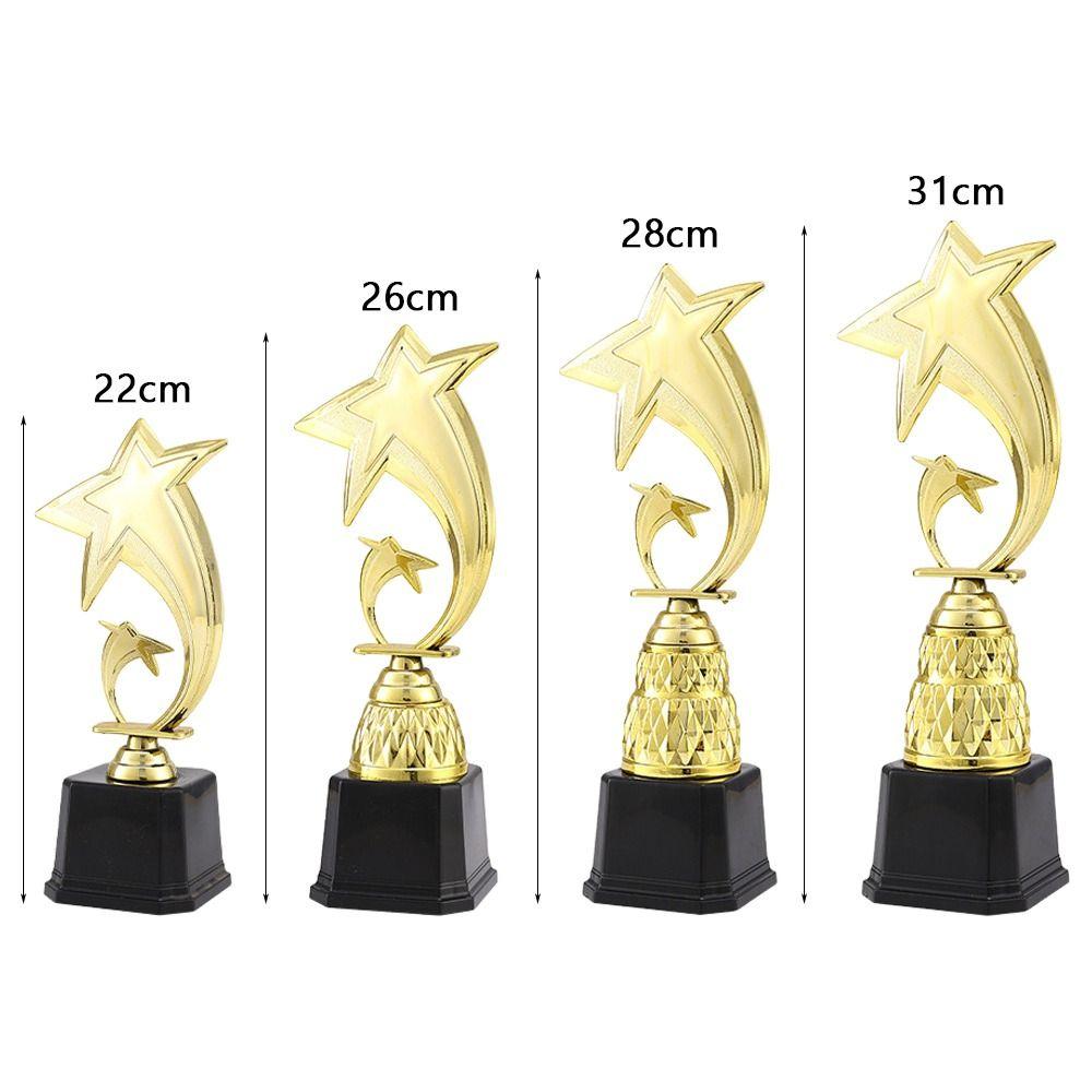 22/26/28/31cm Star Trophy Black Base Star Trophy Cup Competition Trophy School Sports Day