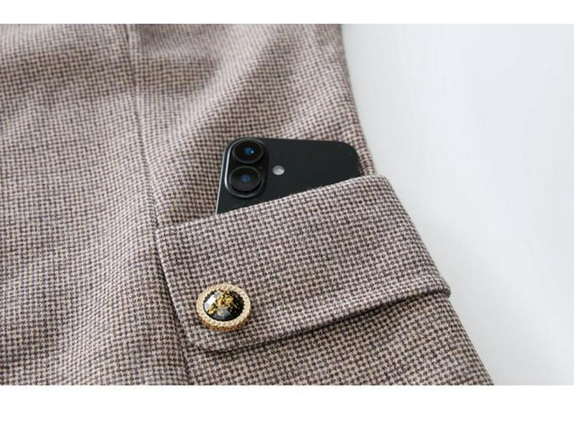 Autumn 2025 Mid-Length Jacket for Middle-Aged and Elderly Women