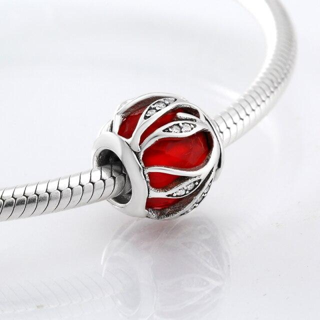 Perles fines en argent sterling 925 de forme ronde La famille est là où l'amour grandit Perles fines à faire soi-même adaptées aux bracelets à breloques originaux Fabrication de bijoux