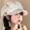 Japanese Literary And Retro Floral Beret Women'S Early Autumn Sweet Casual Versatile Face Small Octagonal Hat