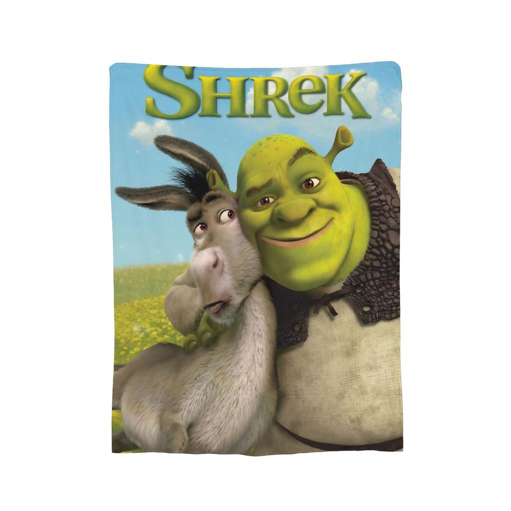 Cartoon Monster Shreks Blankets Velvet  Winter  Breathable Lightweight Thin Throw Blankets for Bed Outdoor Bedspreads