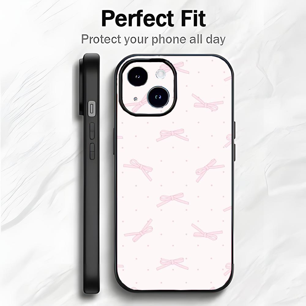 Bow Elegant Cute Accessory Art Phone Case Phone Case Soft Packaging Lightweight For iPhone17 16 15 14 13ProMax