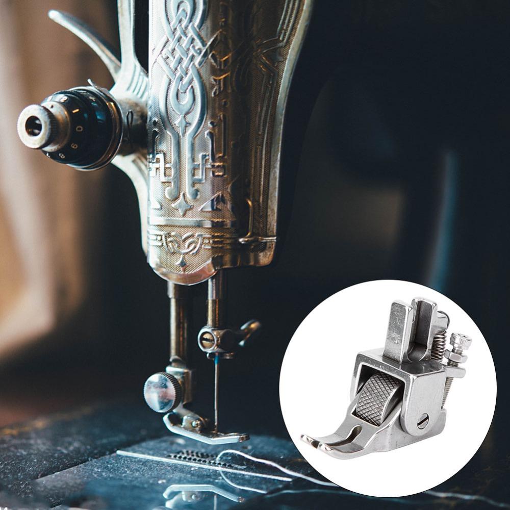 Adjustable Presser Foot Thick Material Heavy Duty Flat Sewing Machine Steel Durable Roller Presser Foot Sewing Embroidery