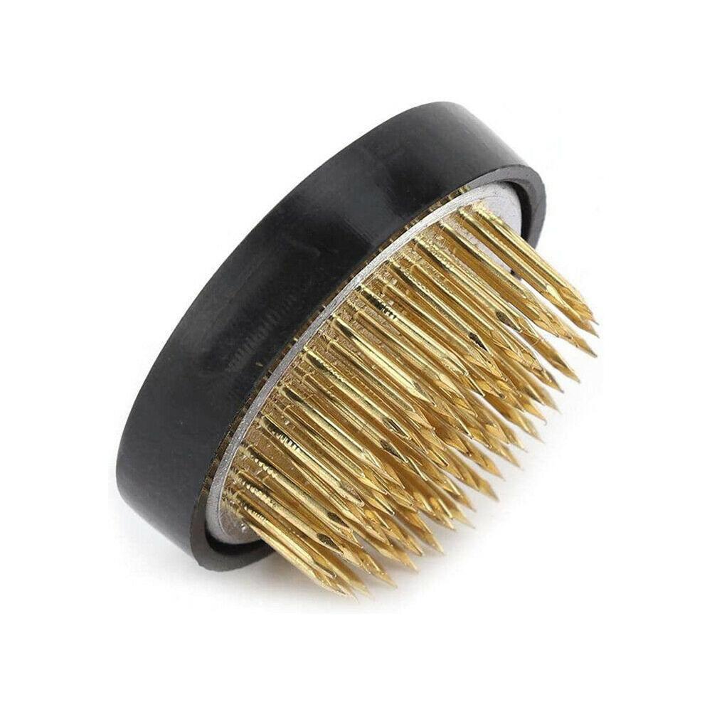 46mm Copper Needle Flower Arrangement Round For Ikebana Kenzan Flower Base Holder Spiky Frog Fixed Tool With Rubber Sleeve