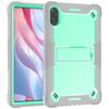 For Honor Pad 10 12.1 Inch 2025 Heavy Duty Armor Stand Cover Kids Silicone PC Case for Honor Pad X9A 11.5 X8A 11 X8 Pro X9 11.5