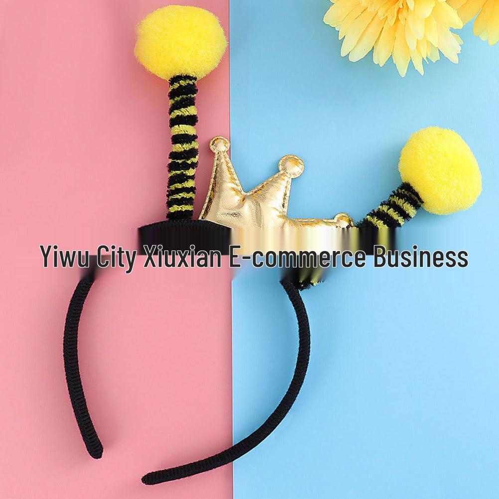 Bee Costume Set: Ballet Tutu, Wings, Antenna Headband, and Striped Leggings One Size