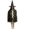 Pentagramm Halloween Umhang & Hut Set für Kinder und Erwachsene - Maskenball Kostüm und Cosplay Requisite