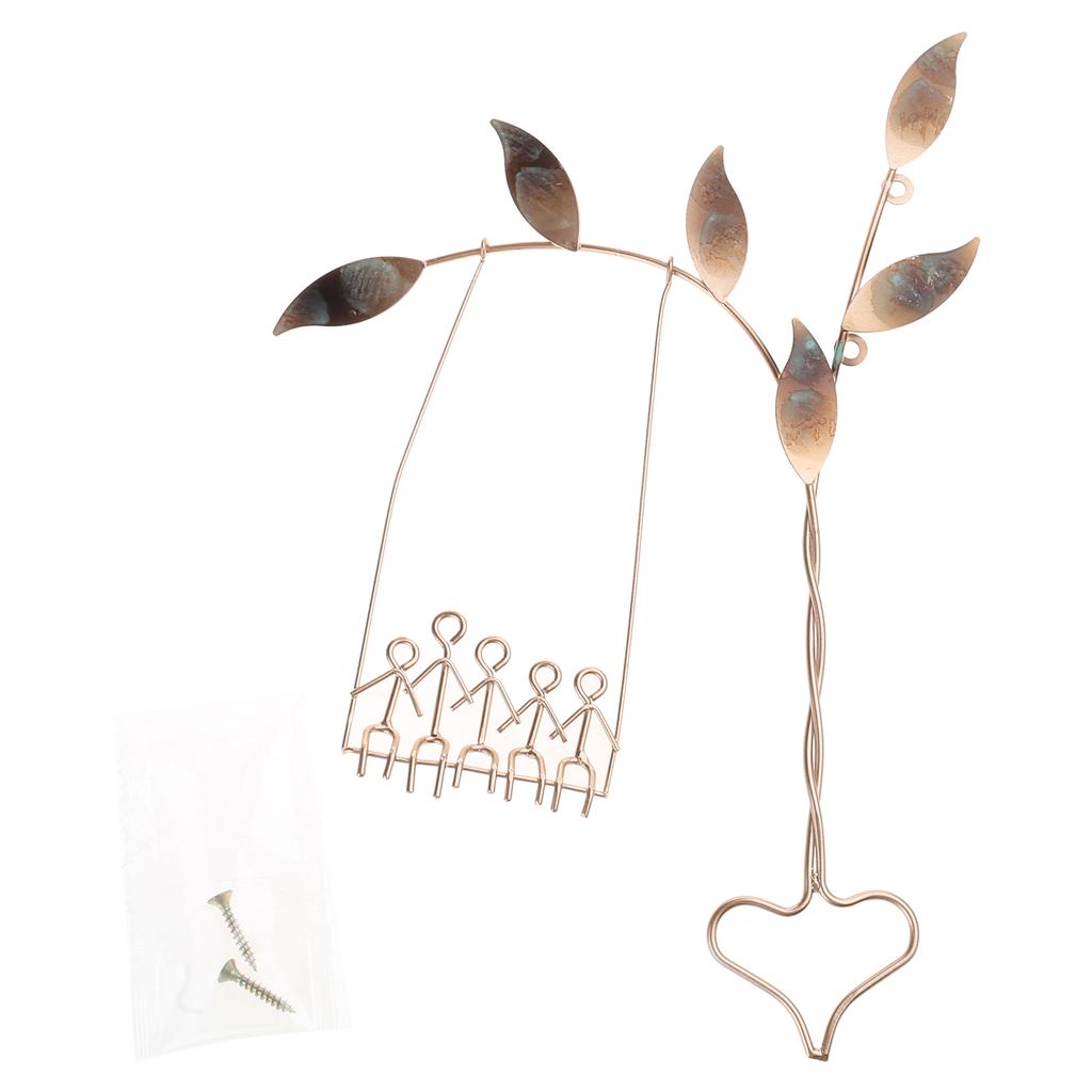 Rooted in Love Swing Sculpture Wall Decor Wall Hangings Metal Wall Art Couples on Swings Wall Hanging Decor for Home