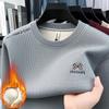 Pull en polaire à col rond pour homme Arrivage Hiver Brodé Anti-boulochage Tricot Chaud Casual d'extérieur Vêtements pour homme