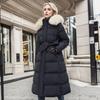 Parkas de Lana de Cordero y Algodón Cálidas y Esponjosas con Cuello con Capucha Abrigo Largo Medio Chaqueta de Invierno con Cremallera