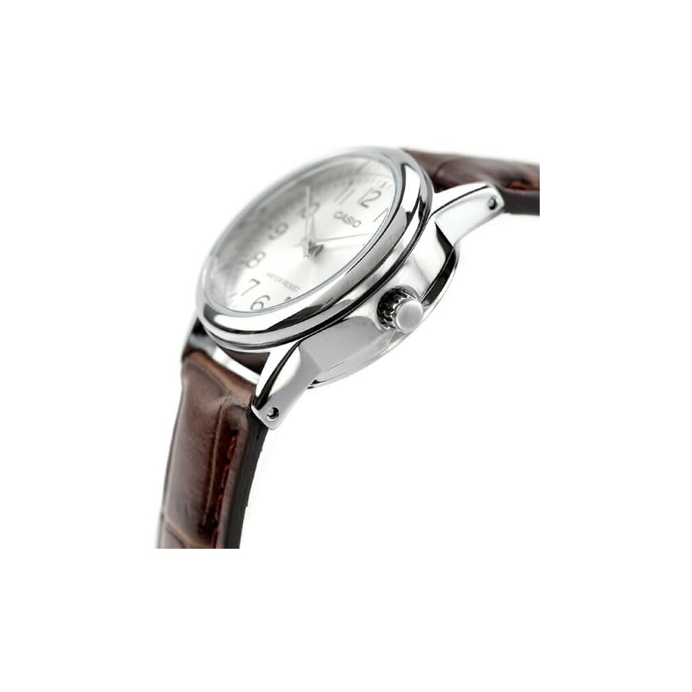 Casio Cheap Casio Standard Quartz Women's Wristwatch LTP-V002L-7B2 Leather Band White Dial