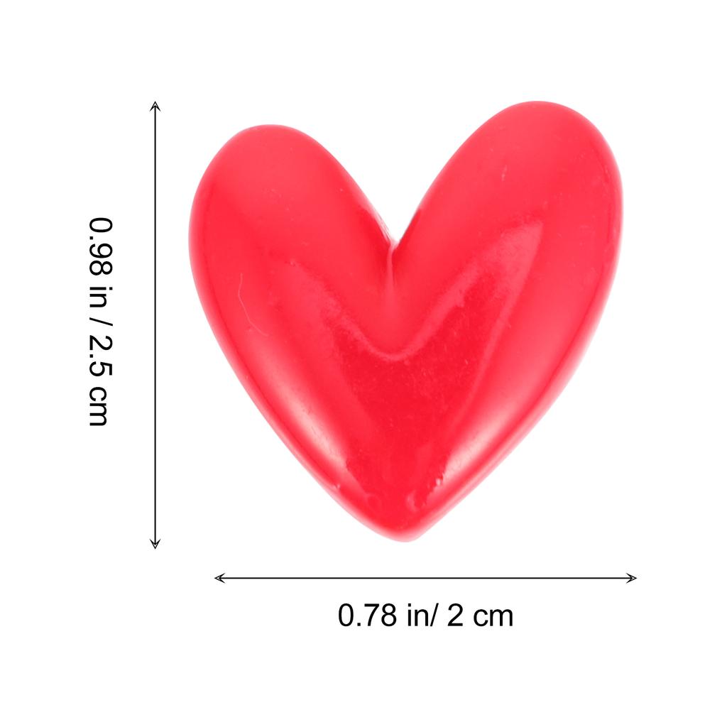 10 Pcs Magnet Heart Fridge Magnets for Note Message Decorate Small Valentine's Day Map Office Red Locker Kitchen Whiteboard