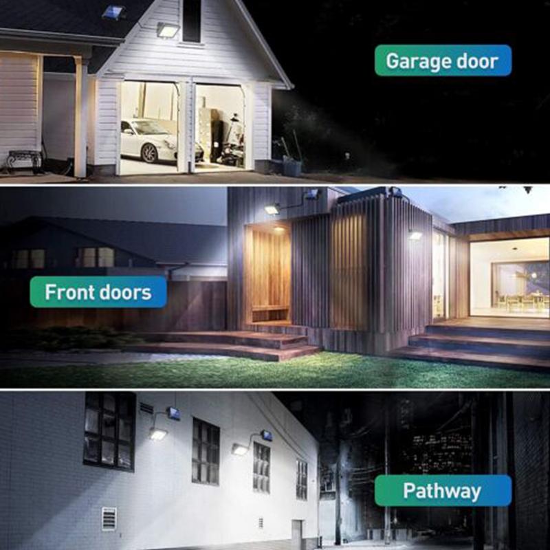 Solar Parking Lot Lights 300LM Solar Powered Bright Garden Light 3 Modes Motion Sensor Outdoor Lights For Outside Garden Yard