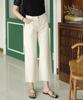Ppaeppae Domestically Produced Wide Cotton Pants With Cut-Off Hems