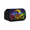Doppellagiges Federmäppchen Lachende Critters 22cm/8,7inch Schultaschen-Stifteetui für Schüler Großer Stauraum Schüler-Federmäppchen Schulgeschenk