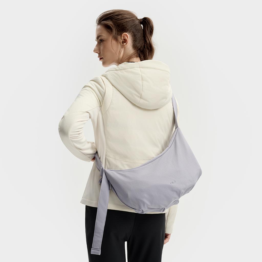 New FILA Fitness Fabric Shoulder Bag Women's New Tile Gray A13W531165FGY