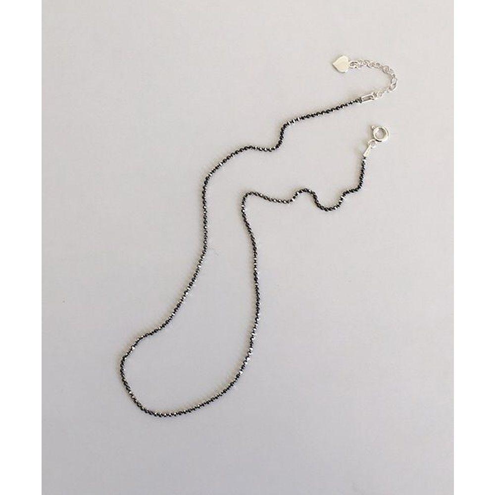 (Silver925) Black Cutting Necklace
