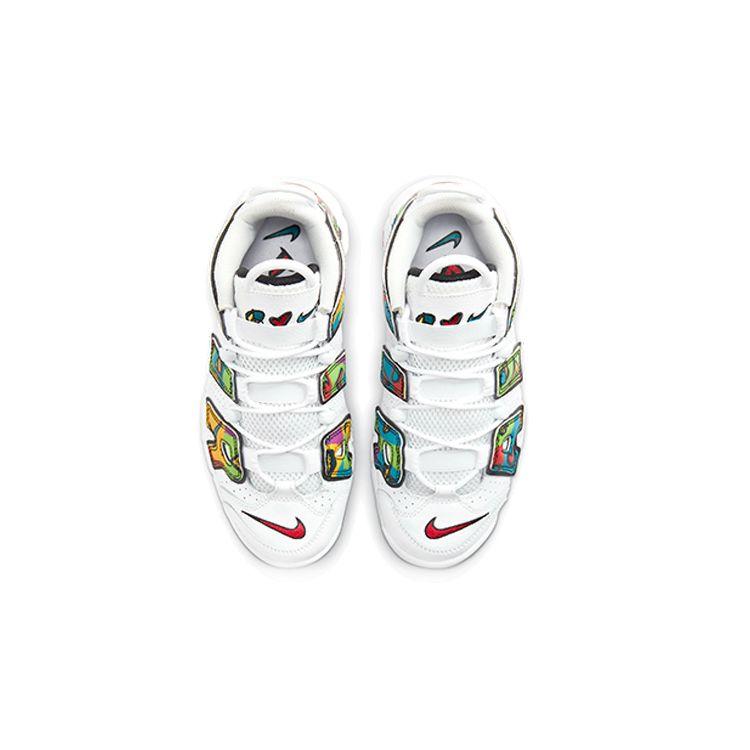 Nike Air More Uptempo GS Peace, Love, Basketball Kids Sneakers