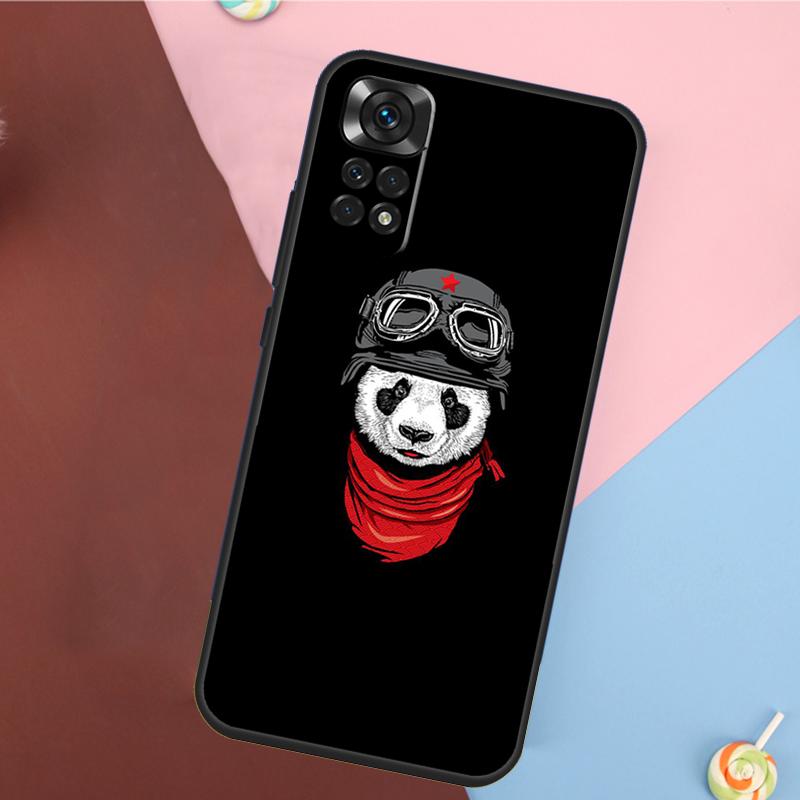 Cartoon Cute Panda Bear Cover For Xiaomi Redmi Note 13 14 Pro 12 11 9 10 9S 10S 11S 12S Redmi 14C 10C 12C 13C Case