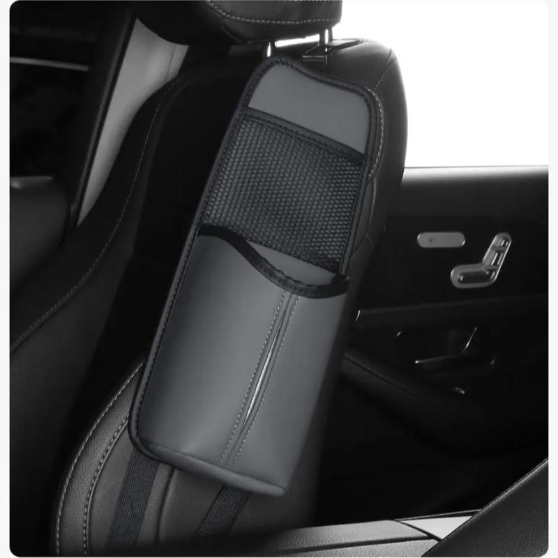 Universal Car Seat Mesh Bag - Side Hanging Storage Organizer, Tissue Holder for Phone & Bottle