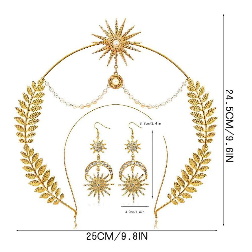 Rhinestone Hair Hoop Alloy Star Headband Elegant Bride Headpiece  Wedding