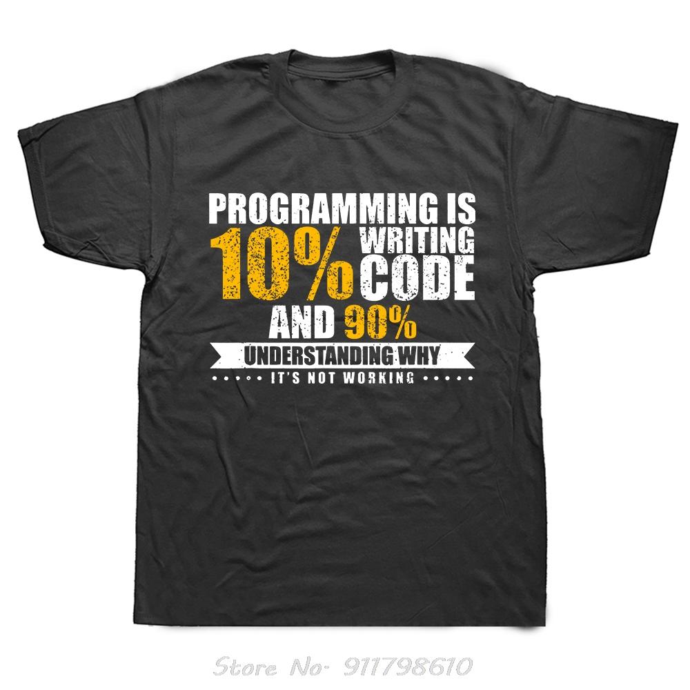 Stack Overflow Oversized T-shirt Programmer Barcode Men's Clothing Developer Cotton Tshirt Programming Software Fitness T Shirt