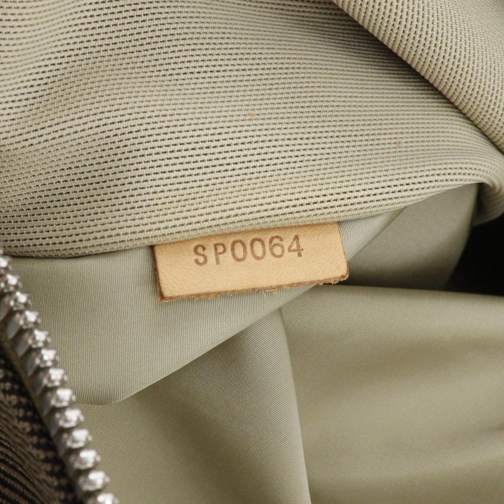 LOUIS VUITTON Suvlan Boston bag M93228 2WAYShoulder Tail Brown Damier Jean Canvas mens Used