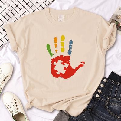 Autism Top Women Summer Harajuku T Shirt Girl Graphic Streetwear Manga Clothes