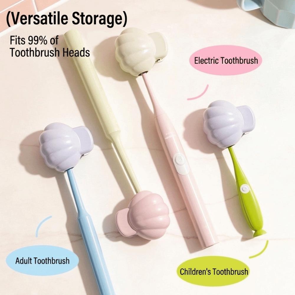 Ventilated Protective Cap Organizer Clip-On Portable Toothbrush Cap Toothbrush Head Cover  Travel