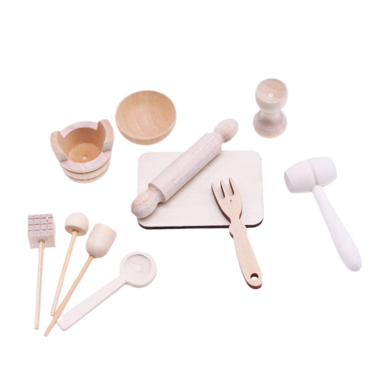 Miniature Dollhouse Kitchen Baking Tools Set for OB11 Scene Props