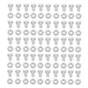 Zerodis 50pcs M6X12 Aluminium Greenhouse Bolts+Nuts Accessory Set for Greenhouse Assembly and Maintenance