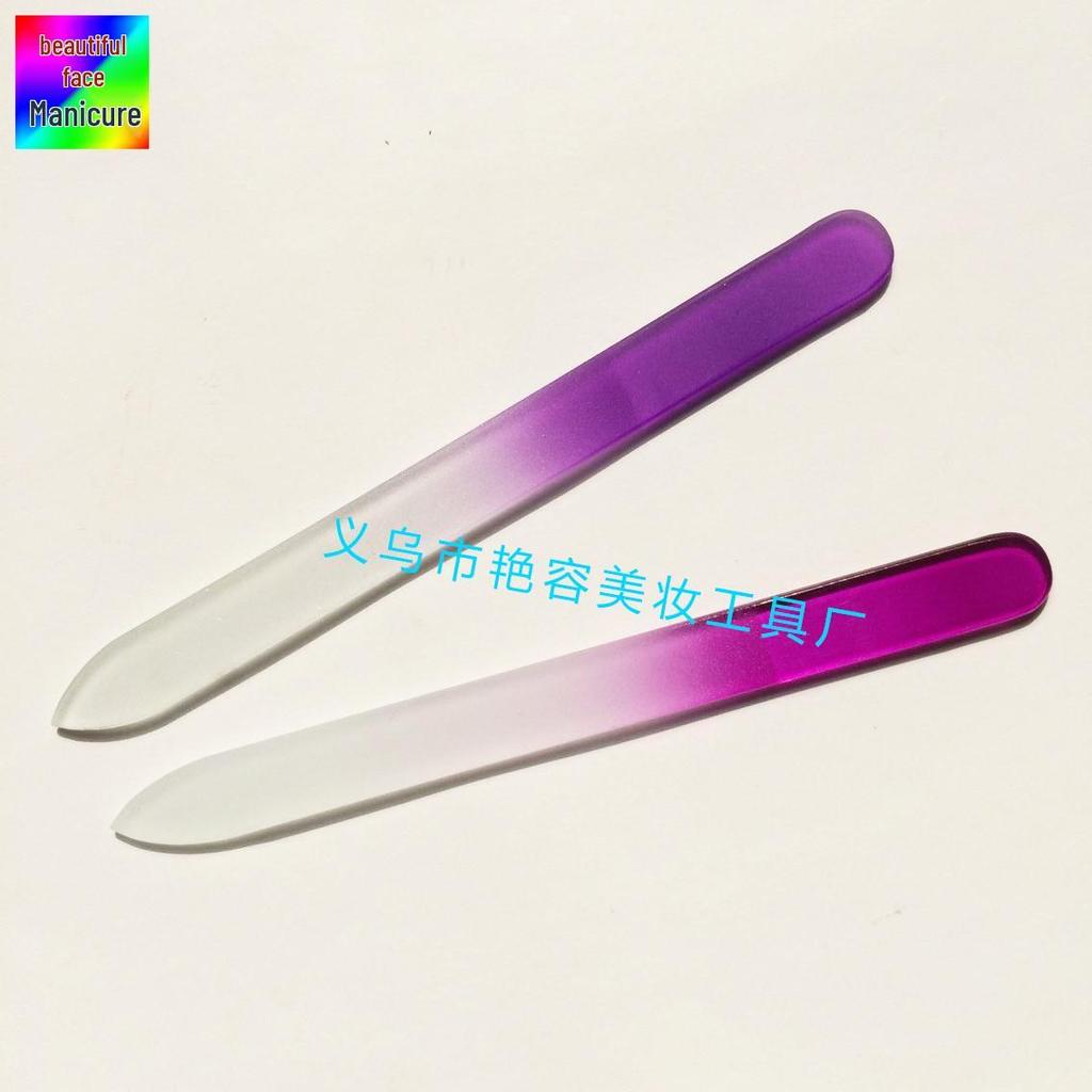 High-End Colored Glass Nail Files - PVC Tools & Printed Designs