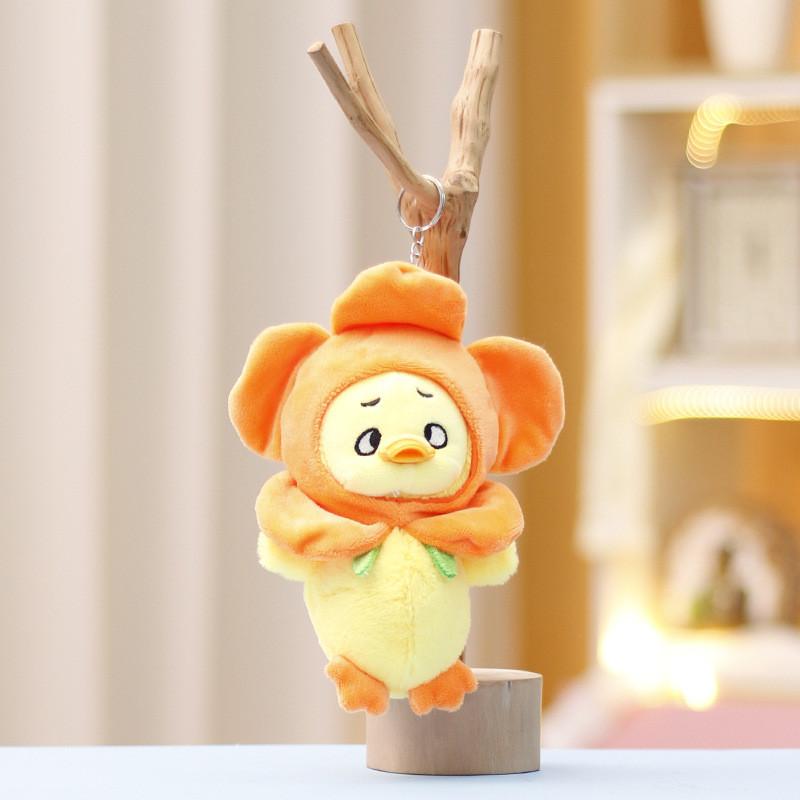 Panda Keychain Rabbit Cute Cartoon Girl Backpack Decorative Pendant Doll Plush