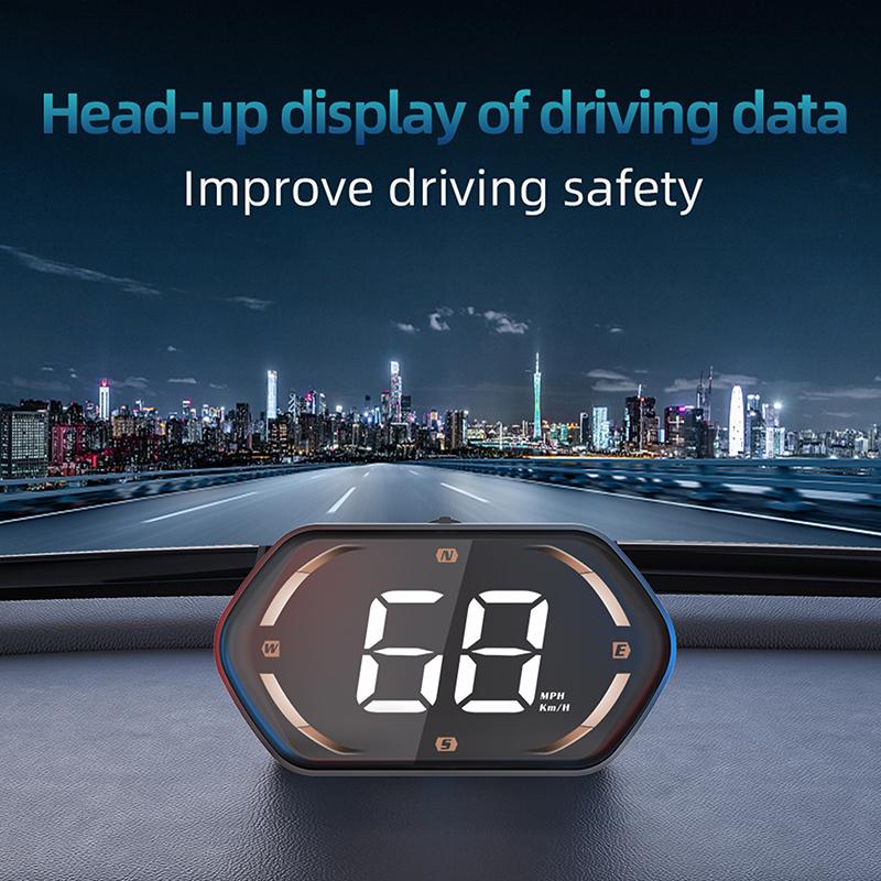 Usb Car Hud Head Display Digital Speedometer Gps Speed Meter Kmh Mph Dispaly For Truck Motorcycle Auto Part Accessories