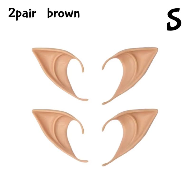Cosplay Angel Elf Ears Silicone Fairy Vampire Ear DIY Themed Party Costume Accessories Halloween Christmas Decor Photo Props