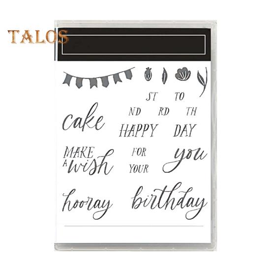 Stamps And Dies Set Reusable Silicone Stamp Carbon Steel Dies Flower Plants Animal Pattern Stamps Set for Greeting Card Making DIY Festivals Album