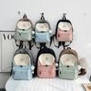 High value backpack Japanese splicing girl college style schoolbag boys and girls high school students junior high school students backpack