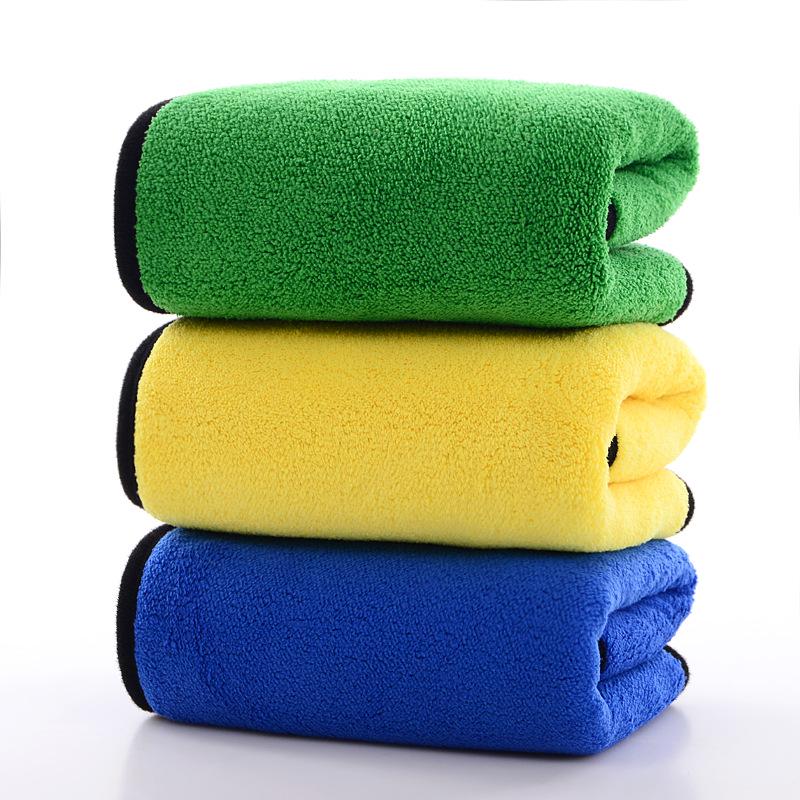 Double-Sided Thick Coral Fleece Car Drying & Cleaning Towel