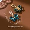 Korean style exquisite niche diamond inlaid butterfly earrings, simple and fashionable earrings wholesale