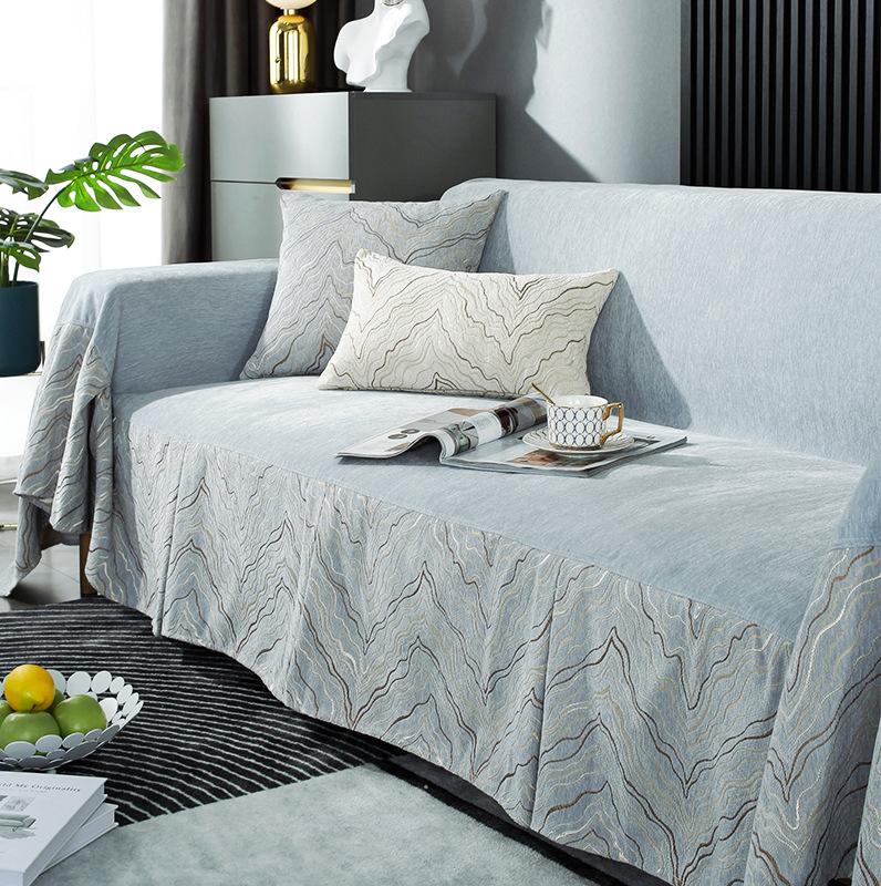 Sofa Cover Chenille Four Seasons Universal Full Bag Pad Sofa Cover Towel Affordable Luxury Style Anti-Scratching Sofa Cover Cloth