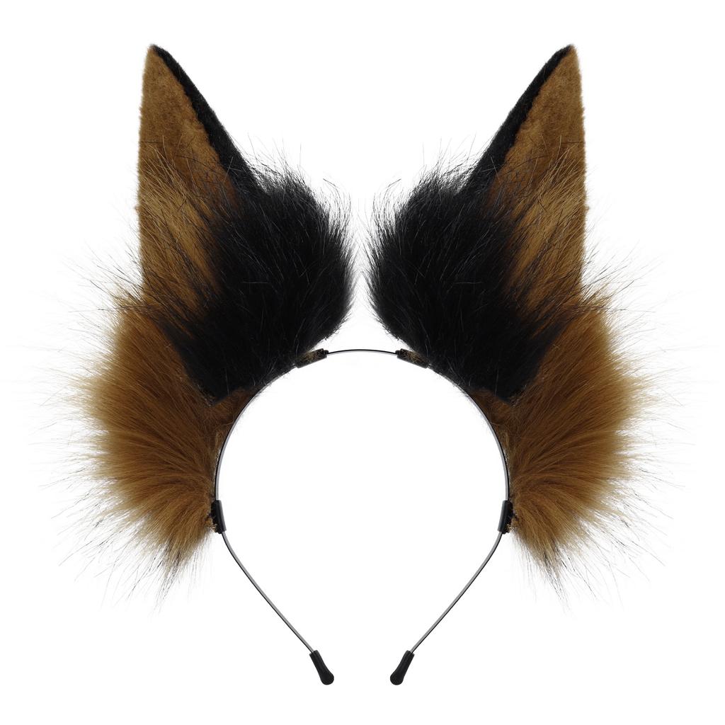 Plush Animal Ear Headband for Halloween Costume Party and Anime Convention