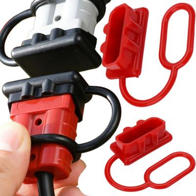 Staubschutzkappe Silikon Universal-Steckerabdeckung für Anderson 50A Stecker Staubdicht Wasserdicht Klemmschutz mit Lanyard
