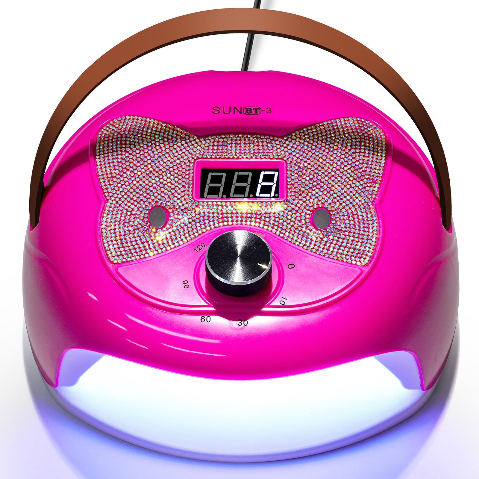 New 45 LED Nail Lamp Professional Gel Nail UV Light Dryer with knob 4 timer LCD display Quick Curing Gel Nail Lamp Salon Tool US красный