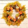 Fall Wreath Front Door with , Pumpkin, Garland Autumn Harvest for Halloween Home