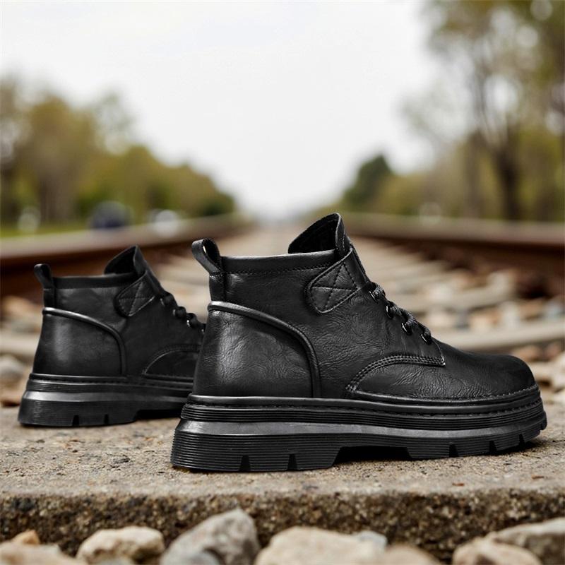 Mens Boots Durable Winter Boot Senior Comfortable Non Slip Cowboy Boots Man Casual Outdoor Sneakers